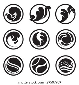 Set of water web icons