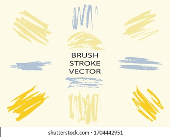 Set - watercolor brush strokes in grunge style - multicolored. Watercolor Vintage. Art creative modern abstract vector.