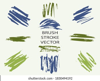 Set - watercolor brush strokes in grunge style - multicolored. Watercolor Vintage. Art creative modern abstract vector.