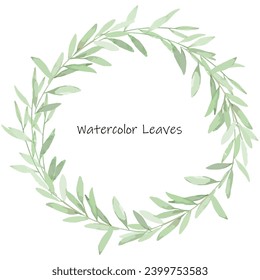 Conjunto de elementos de hojas de color verde acuático. Vector botánico de colección aislado en fondo blanco adecuado para Invitación de Boda, guardar la fecha, gracias o tarjeta de saludo.