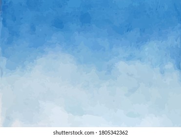 Conjunto de ilustraciones de acuarelas de varios colores de fondo