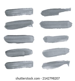 Set of watercolor paint strokes, watercolor brush stroke