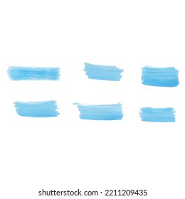 Set of watercolor stain. Spots on a white background. Watercolor texture with brush strokes.