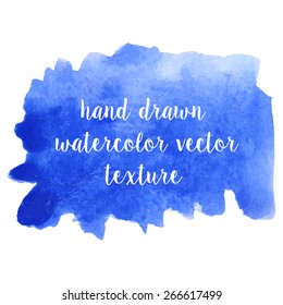 Set of watercolor strokes and blobs