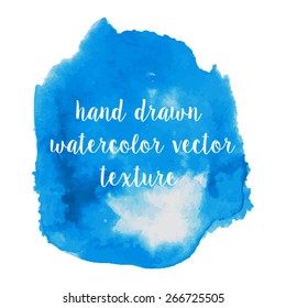 Set of watercolor strokes and blobs