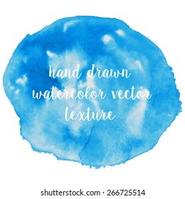 Set of watercolor strokes and blobs
