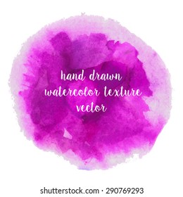 Set of watercolor strokes and blobs. Hand drawn unique watercolor background.