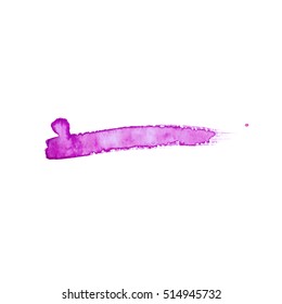 Set of watercolor vector brush strokes.