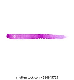 Set of watercolor vector brush strokes.