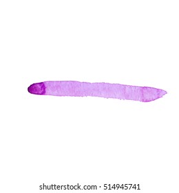Set of watercolor vector brush strokes.