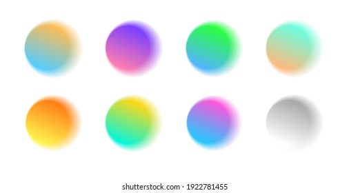 circles gradient isolated palette