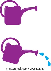 a set of watering can icons