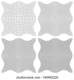 Set the watermark, Guilloche, vector element in the protection of valuable documents and banknotes, ornament texture with waves. Pattern for money, warranty, certificate, diploma