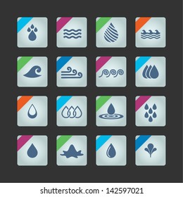 Set of  Waters Icons