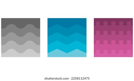 Set von abstraktem Hintergrund, Kurvenlayout-Cover, Grafikmuster, Vektorgrafik .