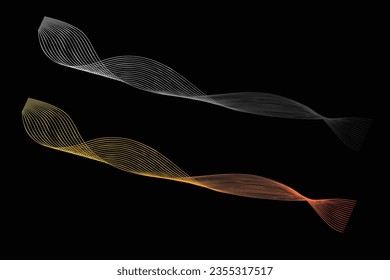 set of wave background, abstract beautiful background