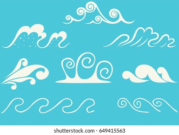 Set of waves