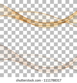 set of waves. Abstract illustration. Vector Image