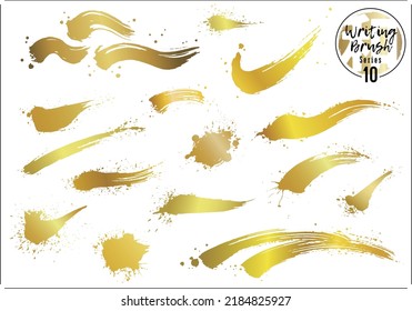 Set of waves, brushes, bristles, and brushes