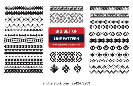 Set of wavy horizontal line design elemen, 3d illustrations