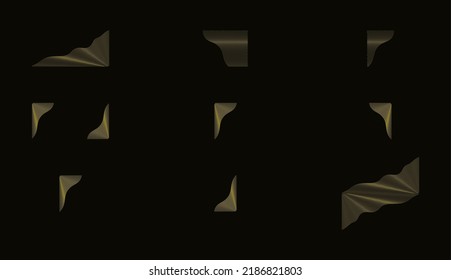 Set of wavy lines. wavy lines