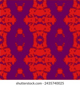 Set of Wavy Seamless Trippy Patterns in Psychedelic Colors.  Handmade. Ethnic and tribal motifs.