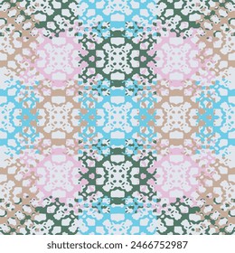 Set of Wavy Seamless Trippy Patterns in Psychedelic Colors.   Retrowave 80s art retro rainbow illustration.