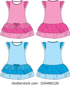 set wear  for kid vector template isolate