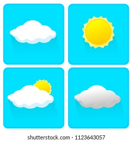 set of weather icon vector,illustration