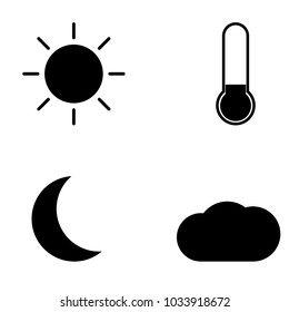 Set of weather icons.