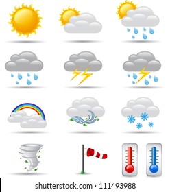 Set of Weather icons