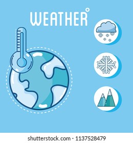 Set of weather icons