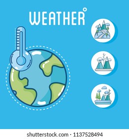 Set of weather icons