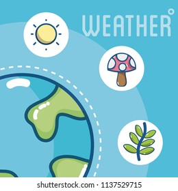 Set of weather icons