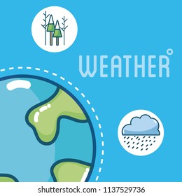 Set of weather icons