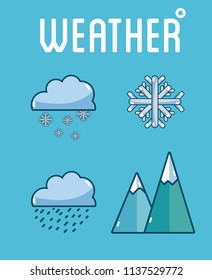Set of weather icons