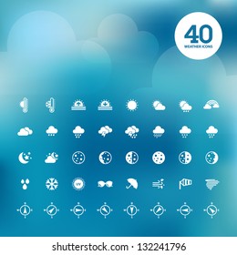 Set of weather icons