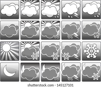 Set of weather icons