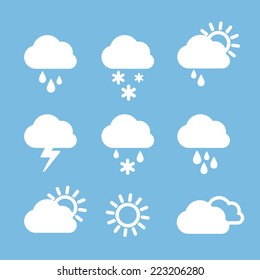 Set of weather icons.