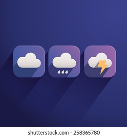 Set of Weather Icons