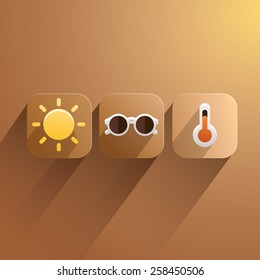 Set of Weather Icons