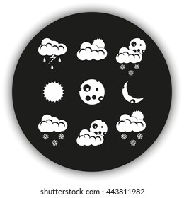Set of weather icons.