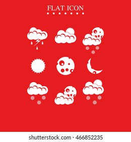 Set of weather icons.
