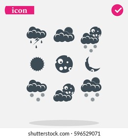Set of weather icons.
