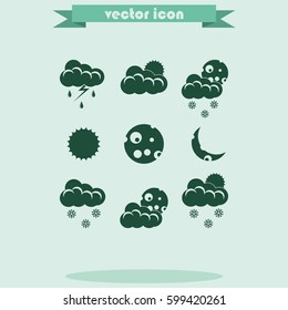 Set of weather icons.