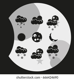 Set of weather icons.