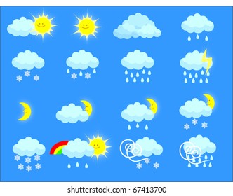 set of weather icons