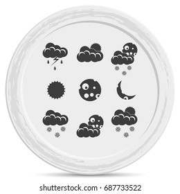 Set of weather icons.