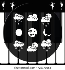 Set of weather icons.