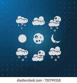 Set of weather icons.